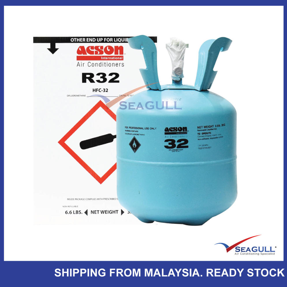 ACSON HFC-R32 Refrigerant Gas (Net Weight 3kg) - Perniagaan