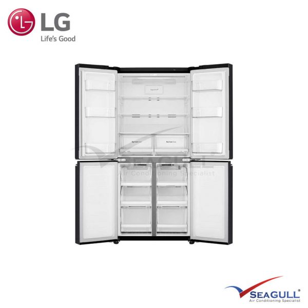 LG 594L Matte Black Slim French Door Refrigerator With Inverter Linear Compressor Hygiene Fresh⁺ᵀᴹ - Image 2