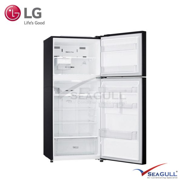 LG IEC Gross 427L Western Black Top Freezer With Inverter Compressor & Multi Air Flow - Image 2