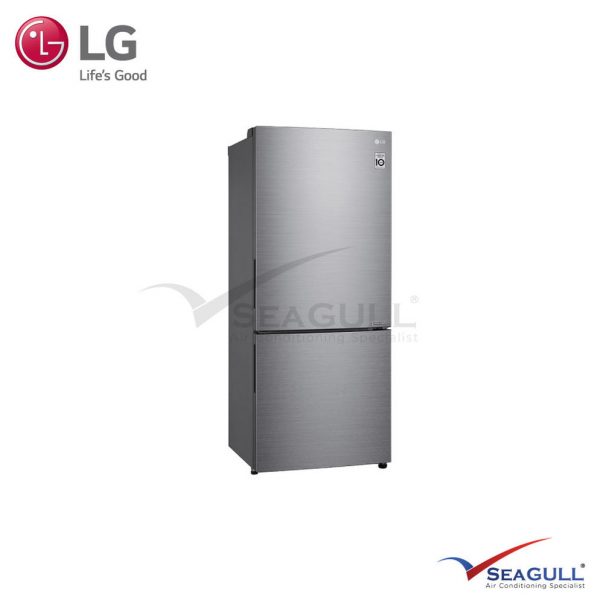 LG IEC Gross 454L Platinum Silver Bottom Freezer With Inverter Linear Compressor & Doorcooling+ - Image 3